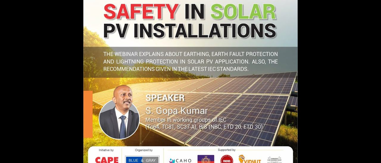 Safety in solar system installations